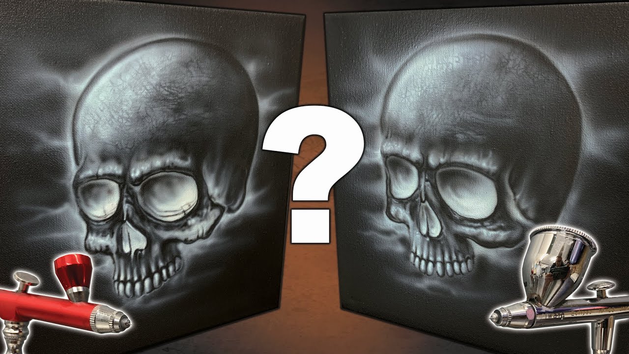 Basic Skull Art Airbrush Comparison | Cheap Vs Branded
