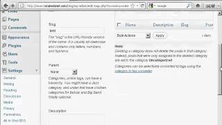 How to Add or Delete Categories