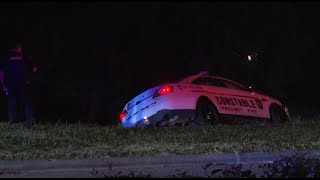 Harris County Pct. 5 deputy struck by hit-and-run driver, escapes injury near Brays Bayou