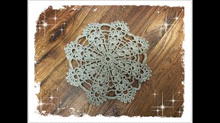 Learn how to crochet 12 doily with 3.5mm hook size