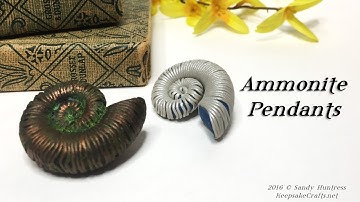 Ammonite Pendants-Polymer Clay Tutorial