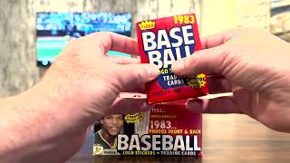 🎯 1983 Fleer Baseball Box Break! Chasing Gwynn, Sandberg & Boggs Rookie Cards! 🔥