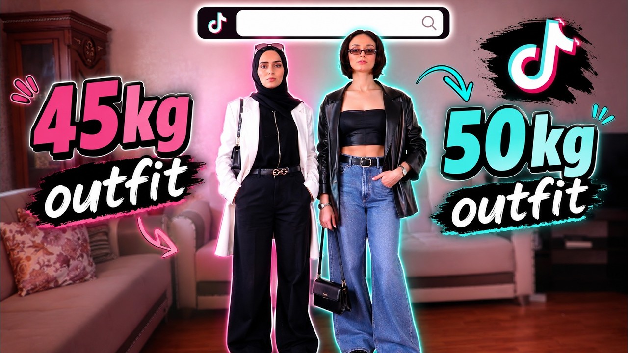TikTok chooses our outfits 👗 supermodel bodies 😂