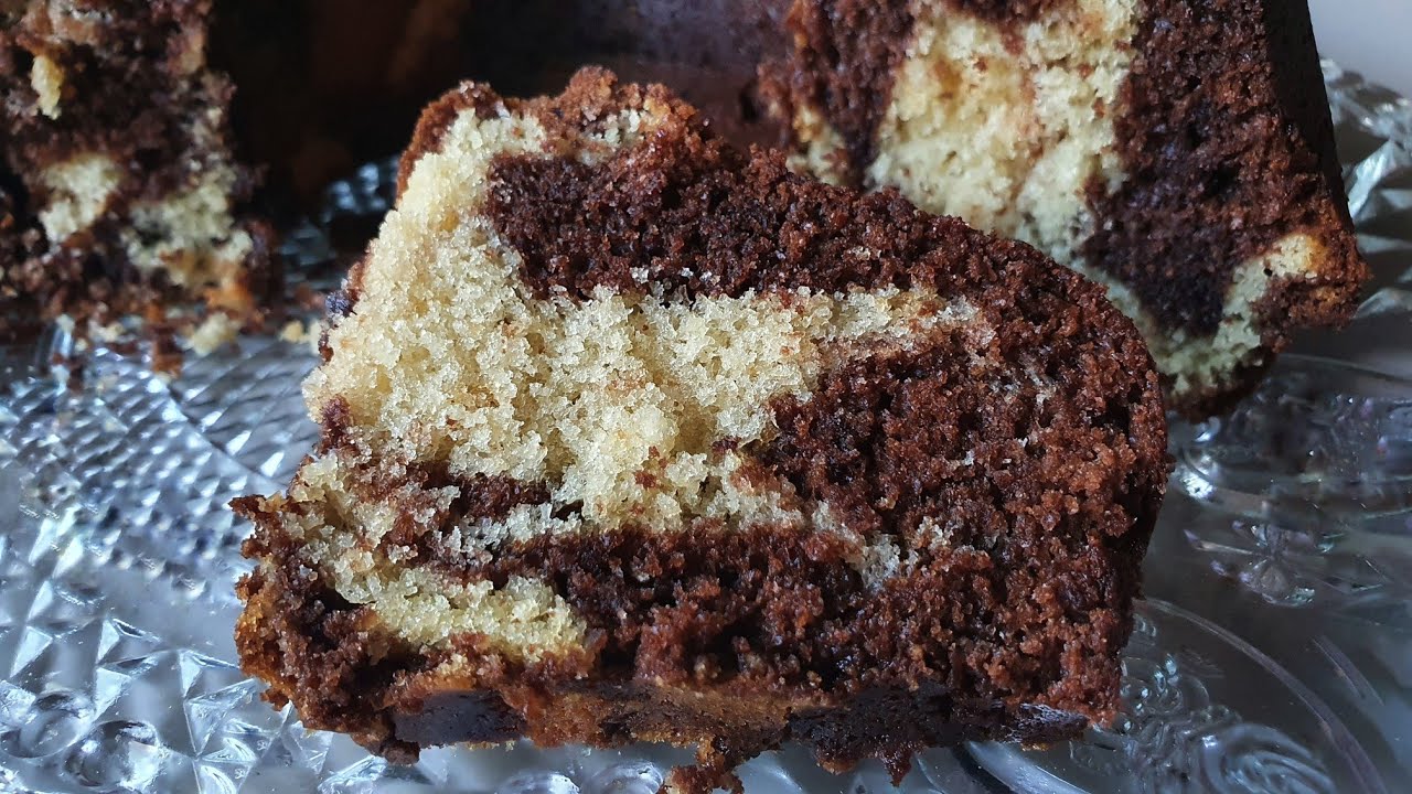 Marble Cake with real chocolate/ No cocoa powder needed. YouTube