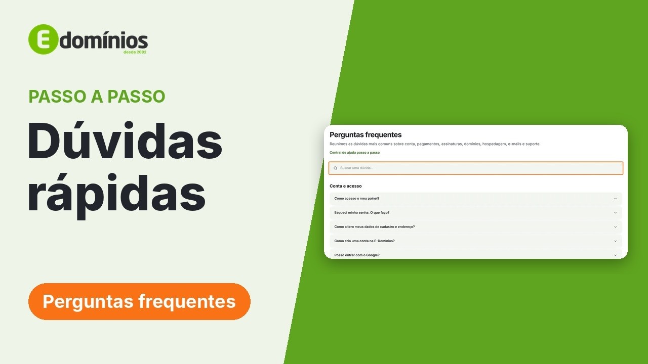 Vídeo: Dúvidas rápidas e onde pedir ajuda