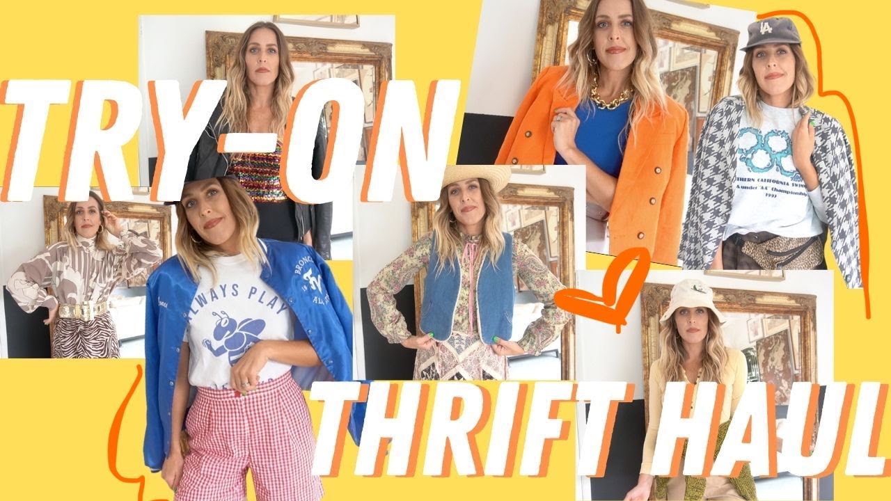 THRIFT HAUL + TRY ON FALL OUTFITS 2020 - YouTube