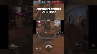 Cheeky montage from yesterday’s stream #r6siege #live #gaming #montage #fyp
