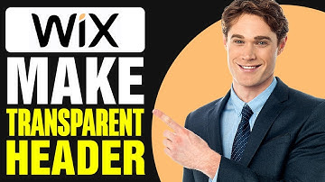 How To Make Transparent Header Wix (2025)