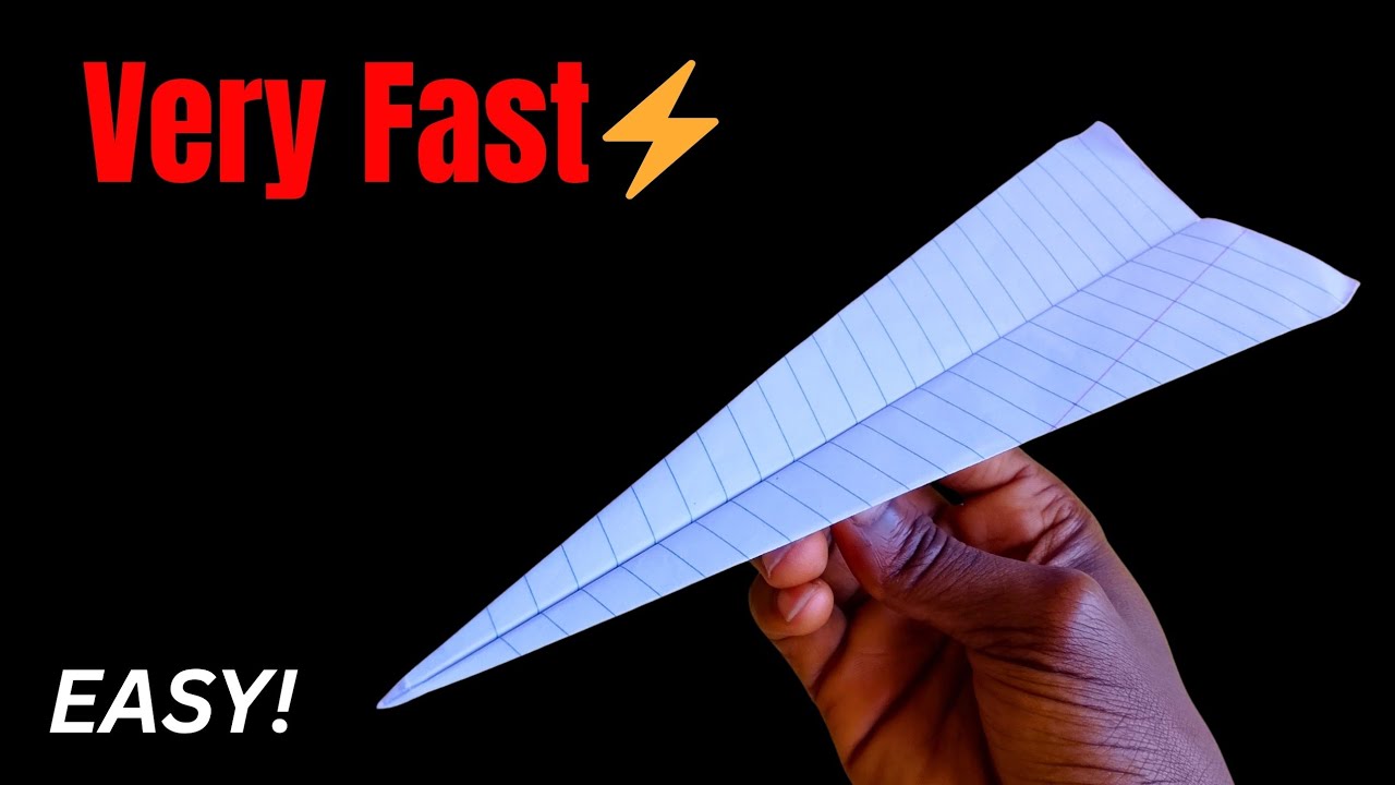 How to Make a Paper Rocket Plane | Best Origami Paper Airplane