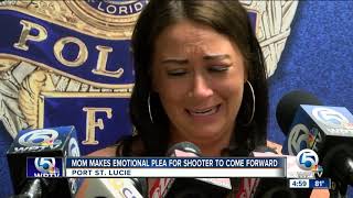 Mom makes emotional plea for shooter to come foward