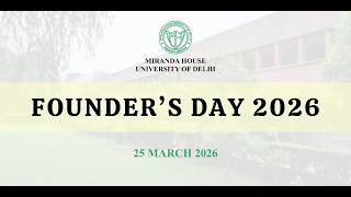 Founder's Day Celebrations 2026