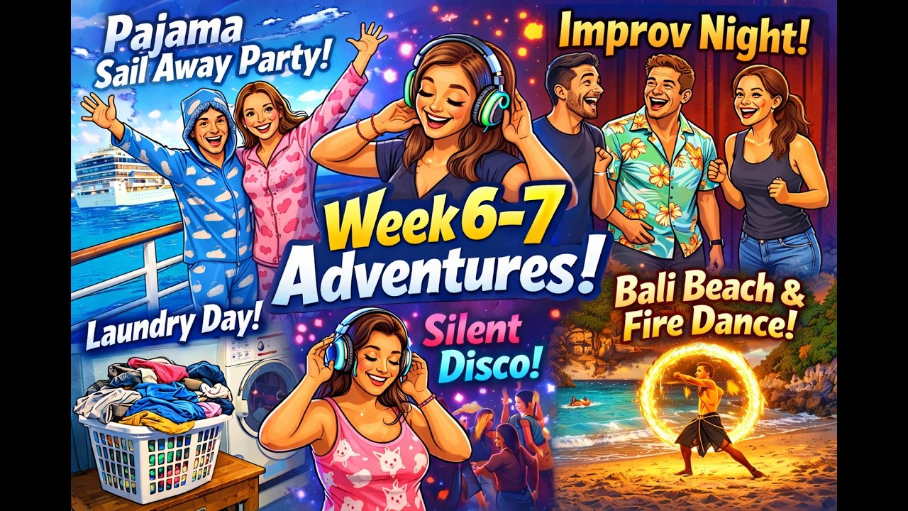 Things Didn’t Go to Plan… 😬 | Cruise Life Week 6–7 (Bali, Fire Dance & More)