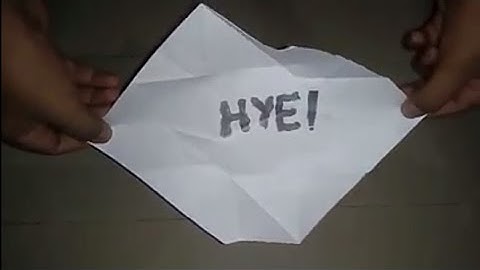 Origami EXPLODING ENVELOPE (Jeremy Shafer)