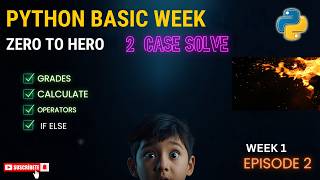 Python Basic  Week 1 Day 2