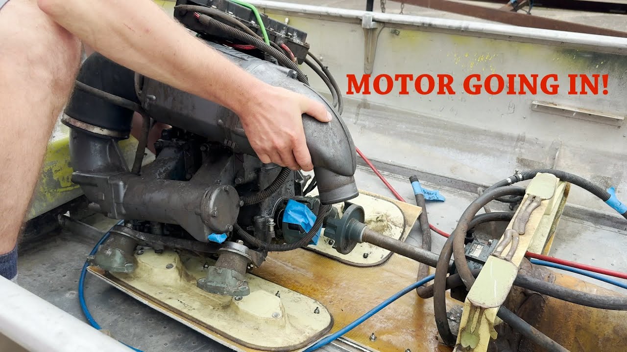 Сборка JET JON, часть 4 — Установка двигателя и рулевого управления