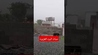 حبات برد وأمطار غزيره في بلجرشي