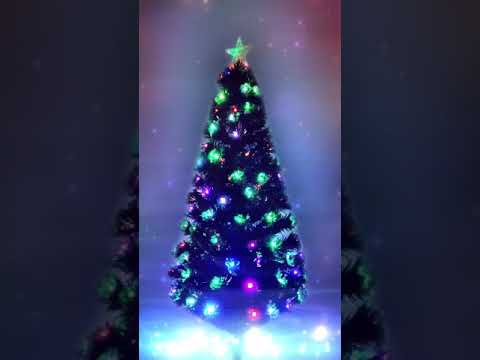 Искусственная ёлка светодиодная Новогодняя ночь, green, из PVC, 150 см