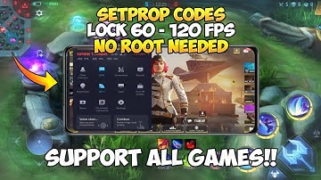 Lock 60-120 FPS!! Best and Useful SetProp Codes For Gamers | Max Performance - Must Watch 202