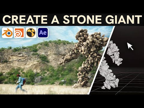 How To Create A Stone Giant Using Vfx! (tutorial/breakdown)