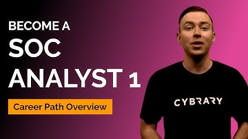 SOC Analyst 1: Getting Started | Career Path Overview | Cybrary