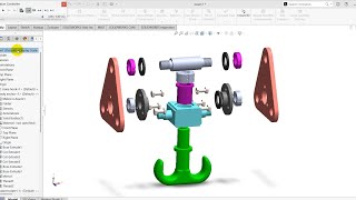 CRANE HOOK DESIGN AND ASSEMBLY| SOLIDWORKS| FOR ABSOLUTE BEGINNERS