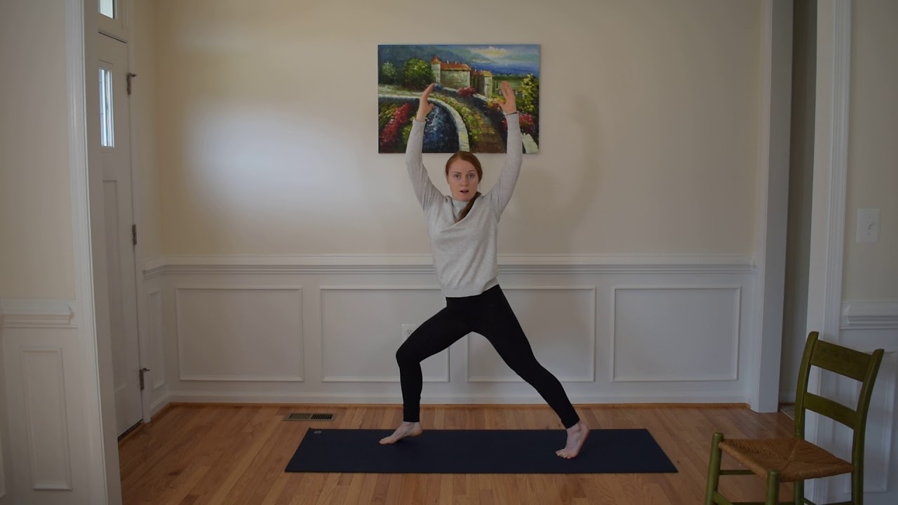 Yoga Series Crescent Pose Variations for Dizziness and Imbalance YouTube