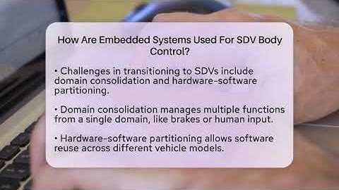 How Are Embedded Systems Used For SDV Body Control? - Talking Tech Trends