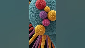 Electron Microscope Zoom  2 - Colorized  (AI music video)