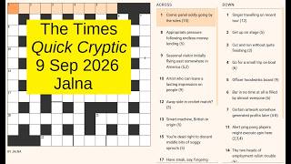 The Times Quick Cryptic 3402