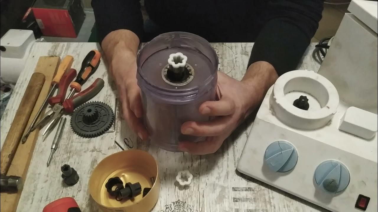 Как разобрать чашку блендера Braun K700 3D печать Замена муфты чаши и втулок, разборка кухонного комбайна - Y