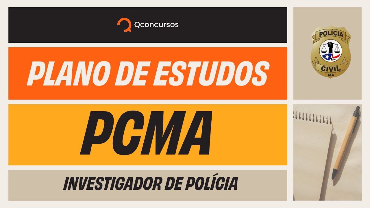 EDITAL PCMA PUBLICADO: monte seu plano de estudos - AO VIVO