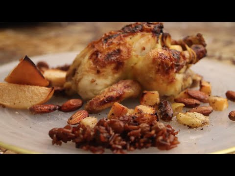Anna Lesko - Pui Coquelet cu gutui, migdale si orez rosu integral cu stafide - #53 (#cooking)