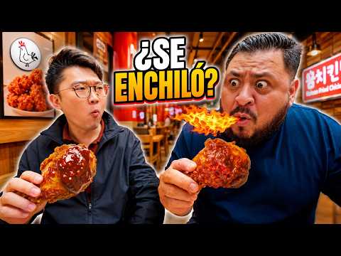 MEXICANO PRUEBA POLLO FRITO COREANO - ¿AGUANTÓ?