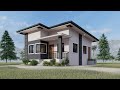 8 x 7 meters | Small House Design with 2 Bedrooms | 120 sqm lot