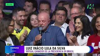 Discurso Lula da Silva tras obtener victoria en segunda vuelta de elecciones presidenciales