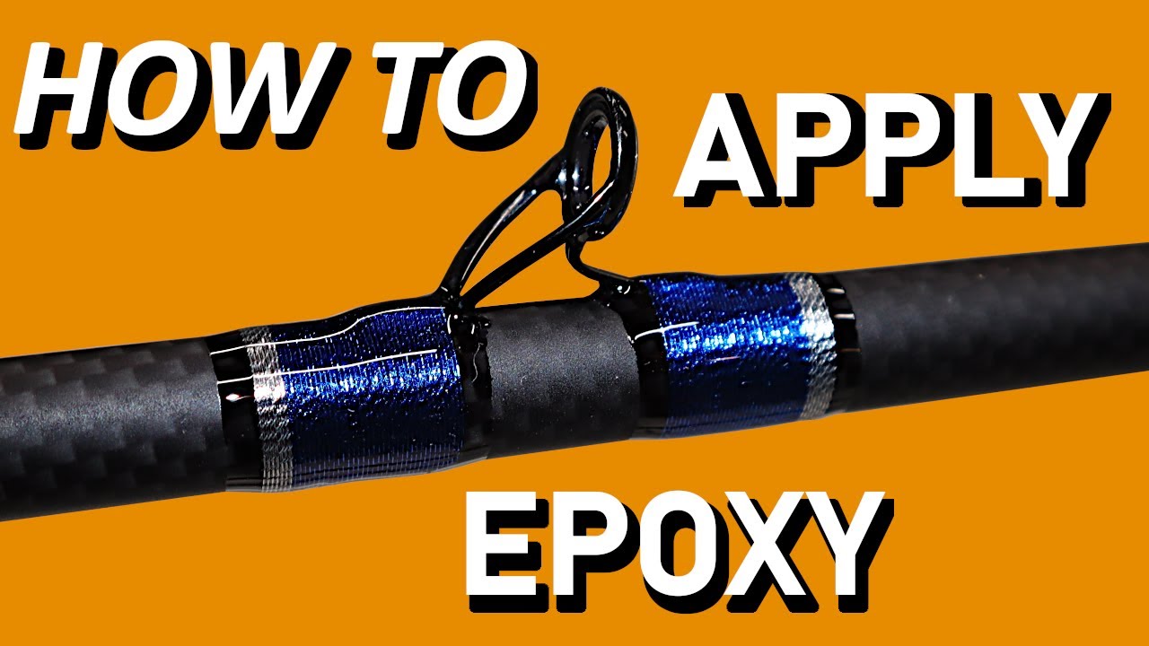 HOW TO APPLY EPOXY ON GUIDES, PIG WHIP CUSTOM FISHING ROD