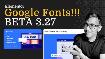 Local Google Fonts!! Elementor Beta 3.27 FIRST LOOK!
