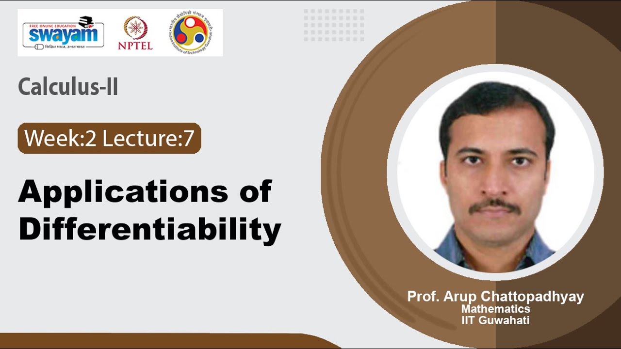 Lec 11: Applications of Differentiability - YouTube