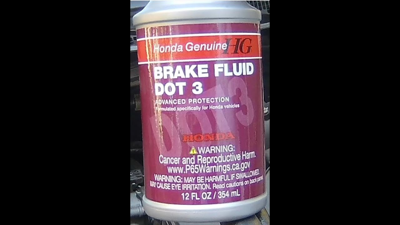 2011 Honda Odyssey Brake Fluid Change - YouTube