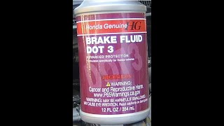 2011 Honda Odyssey Brake Fluid Change