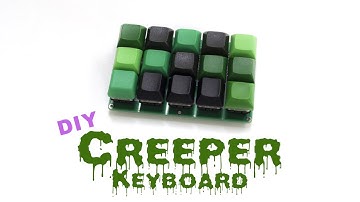 [D.I.Y] Minecraft Creeper Keyboard/Macropad! ～ クリーパーみたいな自作キーボード