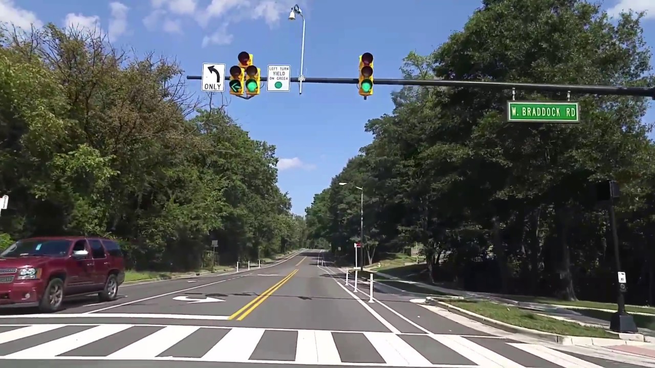 Driving from Alexandria to the Pentagon in Arlington,Virginia