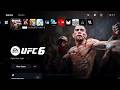EA Sports UFC 6 Start Up Screen FULL Menu Walkthrough 