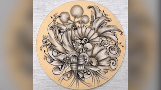 Zentangle Inspired Art || Step by Step || Drawing Tutorial || Drawing Guide || 