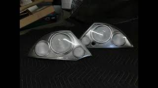 (3G) 2000-2005 Mitsubishi Eclipse Clear Tail Lights 