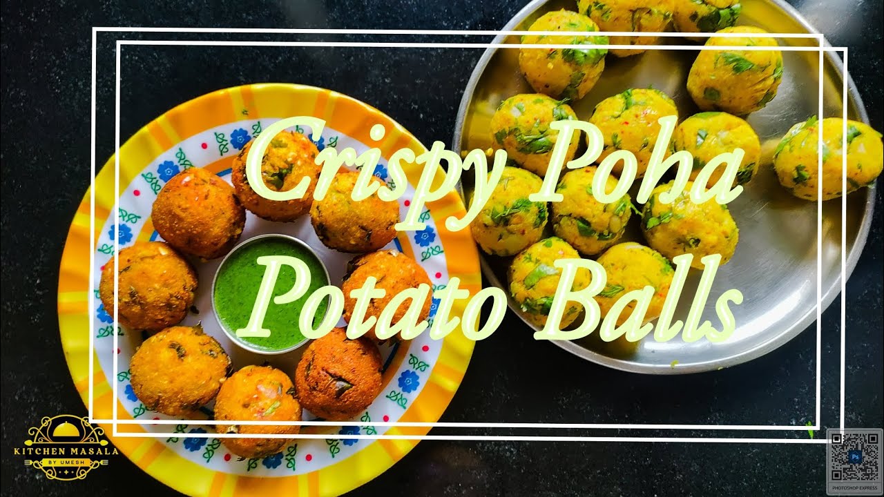 Crispy Poha Potato Balls                    