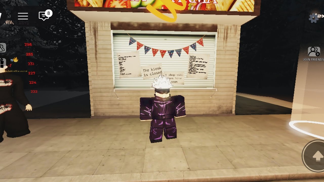 Playing scary shawarma kiosk game  in roblox 