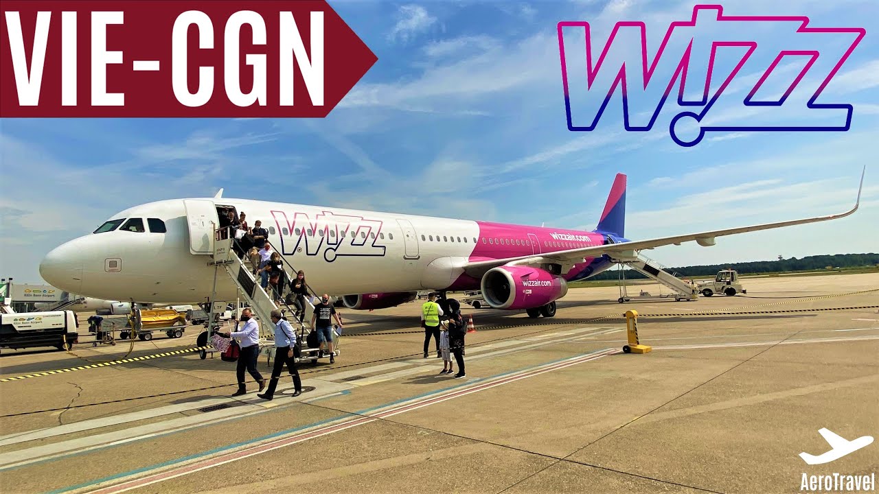 THE BEST LOW COST AIRLINE IN EUROPE WIZZ AIR VIENNA COLOGNE AIRBUS A321 TRIPREPORT 4K
