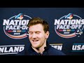4 Nations Face-Off Practice: Vincent Trocheck & Adam Fox | Feb. 16, 2025