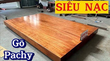 Sập gỗ nguyên khối Gõ Đỏ Pachy siêu nạc, mã CN687 | gỗ Việt Bắc